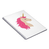 Elegant Glitter Unicorn with Sparkle Style Notitieboek (Rechterzijde)
