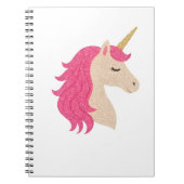 Elegant Glitter Unicorn with Sparkle Style Notitieboek (Voorkant)