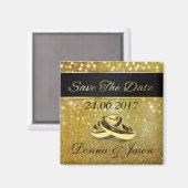 Elegant Glitter Wedding Rings sparen de Magnet van Magneet (Voorkant / Achterkant)