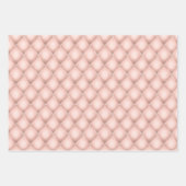 Elegant Glitzy Blush Pink and Silver Faux Satin Inpakpapier Vel (Voorkant 3)