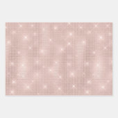 Elegant Glitzy Girly Blush Pink and Silver Inpakpapier Vel (Voorkant 3)