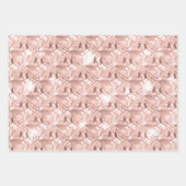 Elegant Glitzy Girly Blush Pink and Silver Inpakpapier Vel (Voorkant)