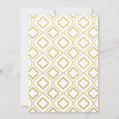 Elégant Gold 50e anniversaire Mariage Invitations (Dos)