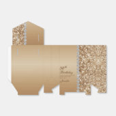 Elegant Gold 50th Birthday Bedankdoosjes (Uitgevouwen)
