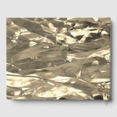 Elégant Gold 50th Mariage Anniversaire Livre d'inv (Verso)