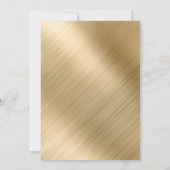 Elegant Gold 50th Wedding Jubileum Kaart (Achterkant)