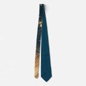Elegant Gold Accent Tie / Cravate élégante (Dos)