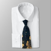 Elegant Gold Accent Tie / Cravate élégante (Attaché)