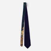 Elegant Gold Accent Tie / Cravate élégante (Dos)