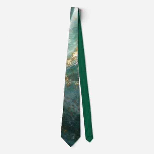 Elegant Gold Accent Tie / Cravate élégante (Devant)
