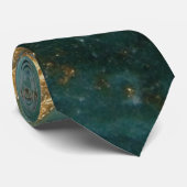 Elegant Gold Accent Tie / Cravate élégante (Roulé)