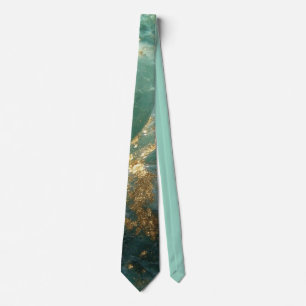 Elegant Gold Accent Tie / Cravate élégante