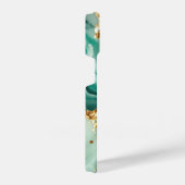 Elegant Gold And Green Marble iPhone Hoesje (Rechterkant)