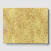 Elegant Gold and White Border Wedding Gastenboek (Achterkant)