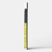 Elegant Gold Bee Monogram Hoesje-Mate iPhone Case (Achterkant / Links)