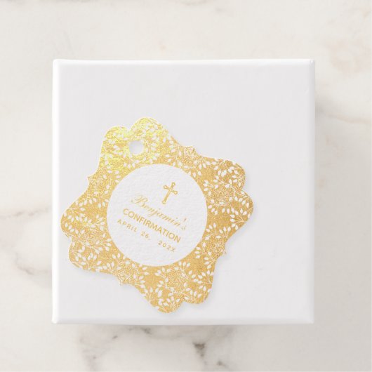 Elegant Gold-bevestiging  verlaat script Bedankjes Labels (Met doos)