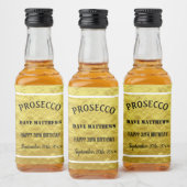 Elegant Gold Birthday Weddenschap Custom Likeurfles Etiket (Flessen)