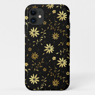 "Elegant Gold Black iPhone Case" 11 Hoesje
