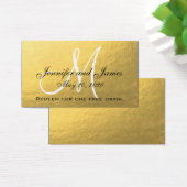 Elegant Gold Black Mariage Carte de boisson gratui (Bureau)