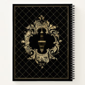Elegant Gold Black   Notitieboek (Achterkant)