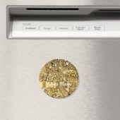 Elegant gold bling magneet (Insitu (Vaatwasser))