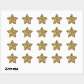 Elegant gold bling ster sticker (Vel)