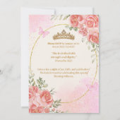 Elegant Gold & Blush Quinceañera Invitation (Dos)
