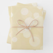 Elegant Gold Bokeh Pattern Wedding Inpakpapier Vel (In situ)