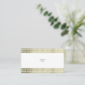 Elegant Gold Border Visitekaartje (Staand voorkant)