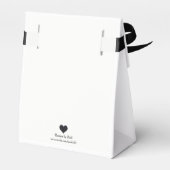 Elegant Gold Border Weduwen Hartelijk dank Bedankdoosjes (Achterkant)