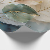 Elegant Gold Botanical Cadeaupapier (Hoek)