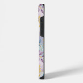 Elegant Gold Botanical Marble Mongram iPhone Hoesje (Linkerkant)