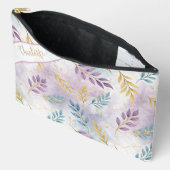 Elegant Gold Botanical Marble Personalized Etui (Open)