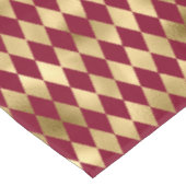 Elegant Gold Burgundy Diamond Pattern Tafelkleed (Gekanteld)