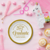 Elegant Gold Business School Afstuderen MBA Papieren Bordje (Feest)