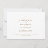 Elegant Gold Calligrafie Het zal de wachttijd waar Kaart (Achterkant)