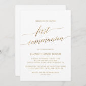 Elegant Gold Calligraphy First Community Kaart (Voorkant / Achterkant)