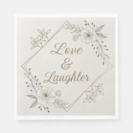 Elegant Gold Calligraphy “Love & Laughter”  Servet