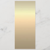 Elegant Gold Calligraphy Wedding Menu (Achterkant)