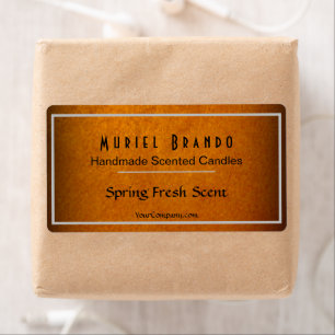 Elegant Gold Candle Company V4 Candle Étiquette