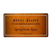 Elegant Gold Candle Company V4 Candle Étiquette (Devant)