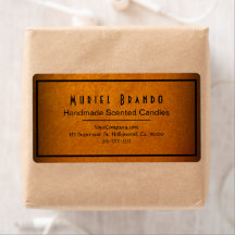 Elegant Gold Candle Company V4 Return Address Labs