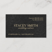 Elegant Gold Chandelier Visitekaartje (Achterkant)