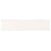 Elegant Gold Checkered Floral Pattern Korte Tafelloper (Horizontaal)