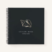 Elegant Gold Conch Shell Notitieboek (Voorkant)