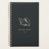 Elegant Gold Conch Shell op maat Planner (Voorkant)
