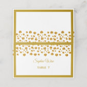 Elegant Gold Confetti (Buitenkant ongevouwen)