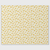 Elegant Gold Confetti op Champagne Color Cadeaupapier (Vlak)