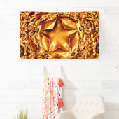 Elegant Gold Copper Kerstster Chic Banner (Insitu)