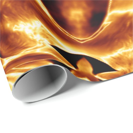 Elegant Gold Copper kerstster Chic Shiny Cadeaupapier (Rol Hoek)